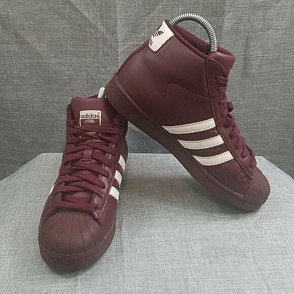 Adidas pro model basketball retro classic burgundy white B39374 sz 5.5 main image 13